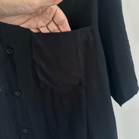 Ed Hardy Love Kills Slowly Woven Black Short Sleeve Button Up Camp Shirt XL - Picture 7 of 15